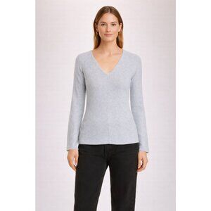 NWT Rag & Bone The Bias Rib Knit Top Light Grey